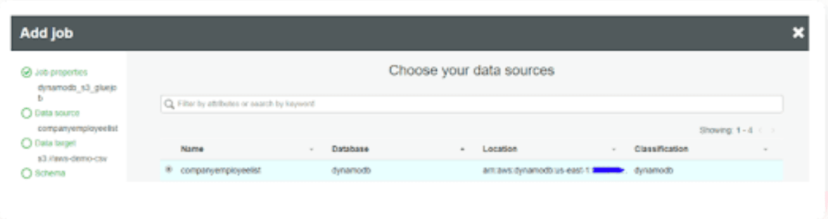 DynamoDB to S3 using AWS Glue: Picking the Data Source | Hevo Data